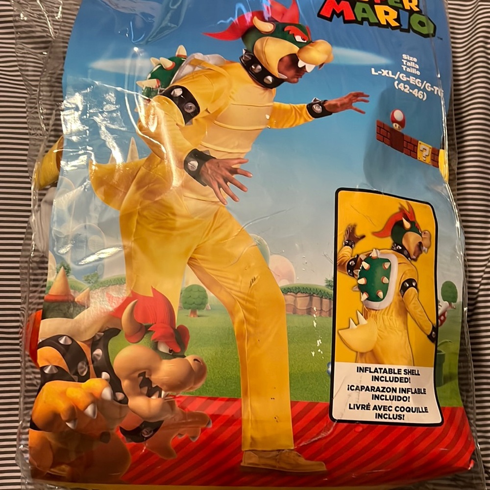 Adult Super Mario Bowser Costume L/XL